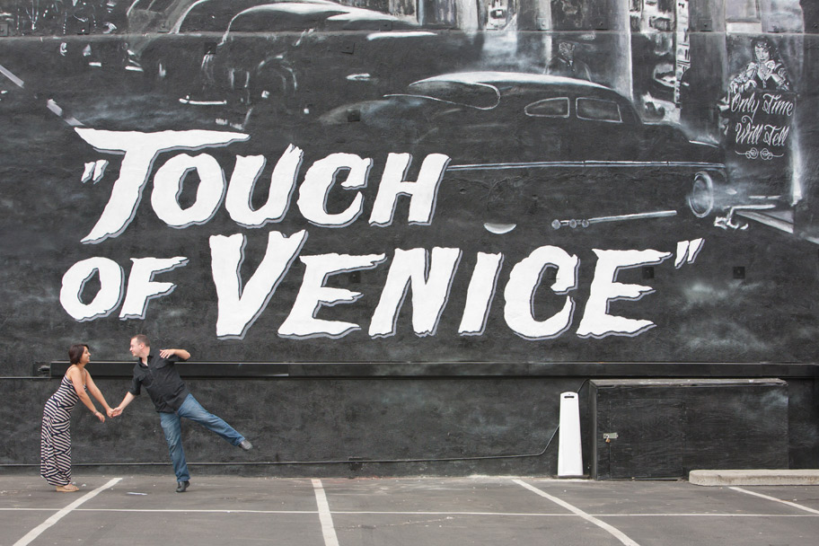 venice beach engagement