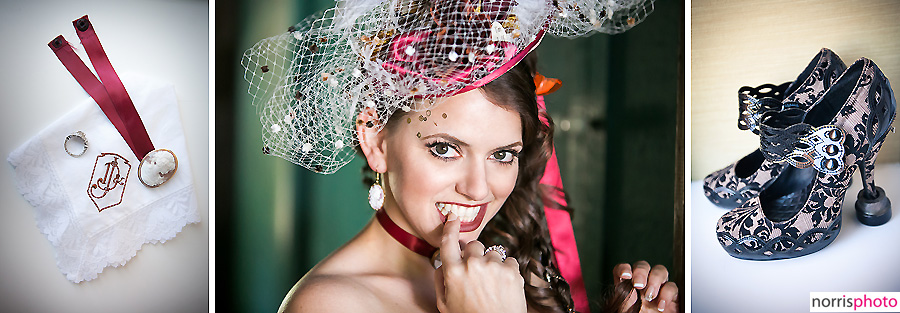 Steampunk wedding bride and shoes