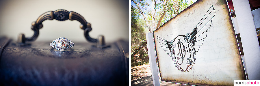 Steampunk wedding details