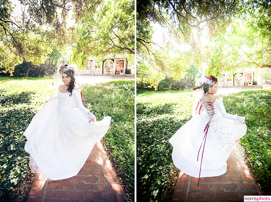 Steampunk wedding dress