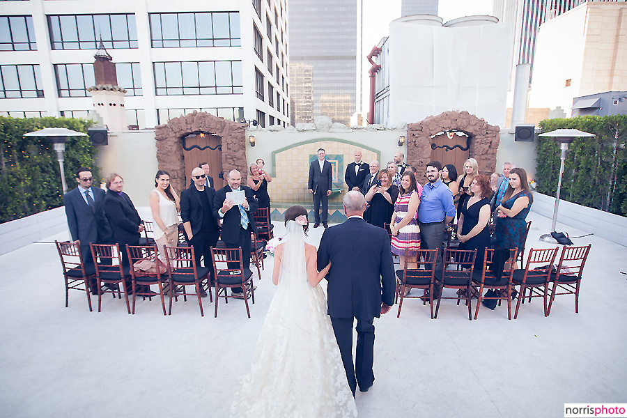 oviatt penthouse wedding ceremony