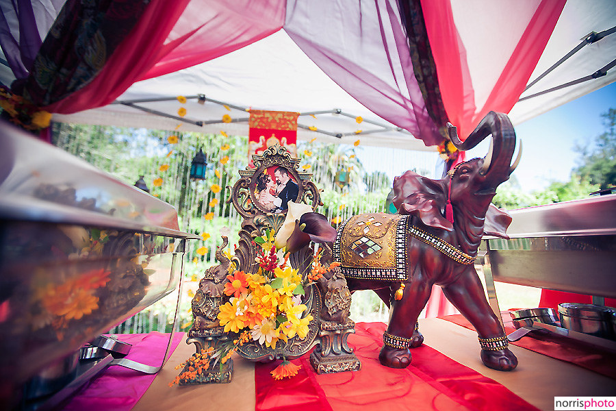 Steampunk wedding centerpiece