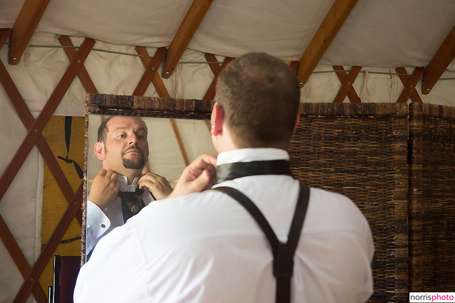 Steampunk wedding groom