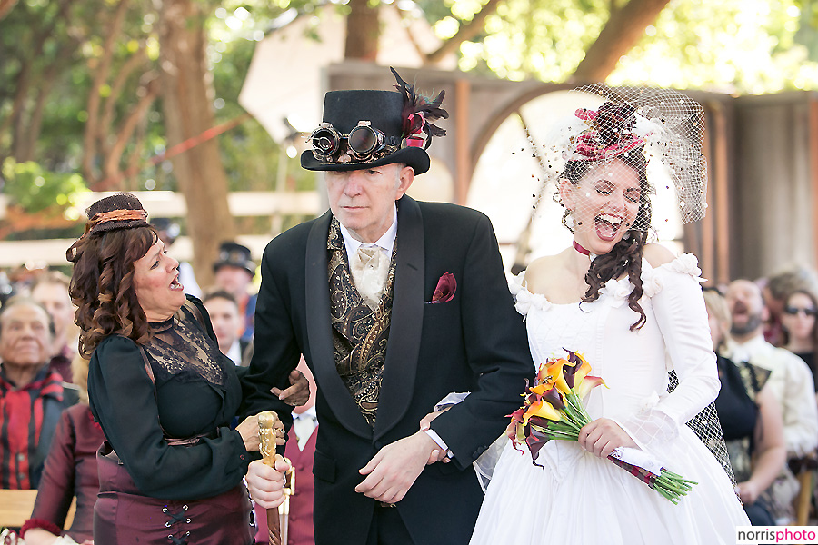 Steampunk wedding ceremony