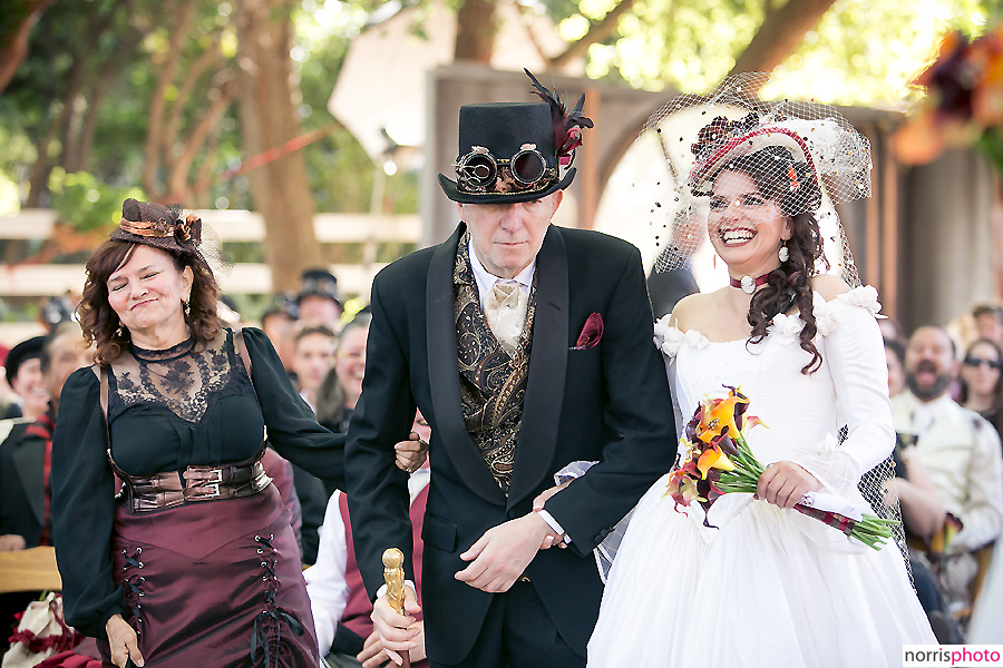 Steampunk wedding ceremony