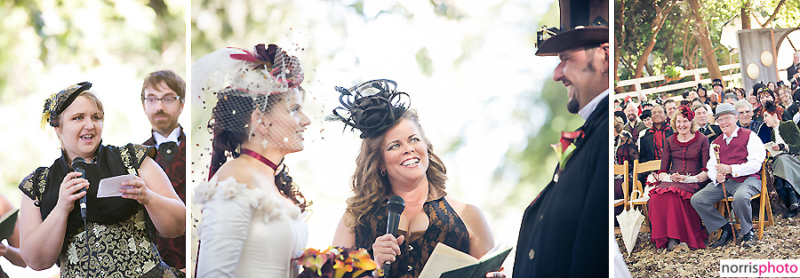 Steampunk wedding ceremony