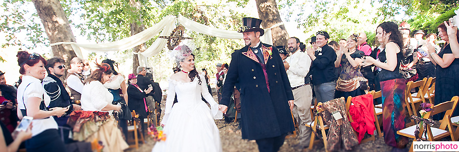 Steampunk wedding ceremony