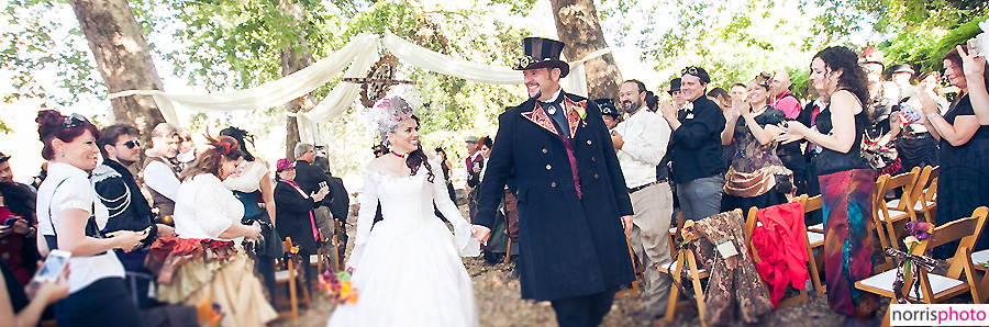 Steampunk wedding ceremony