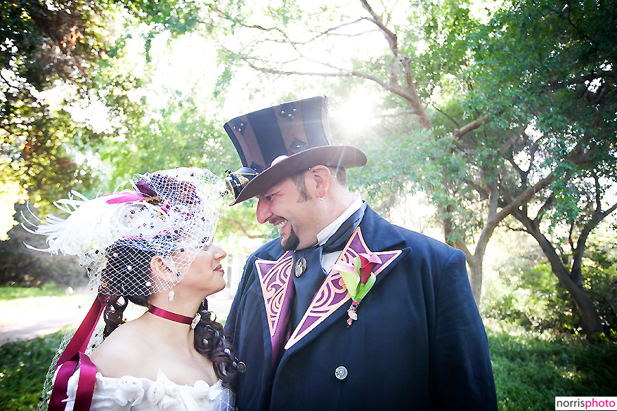 Steampunk wedding photography
