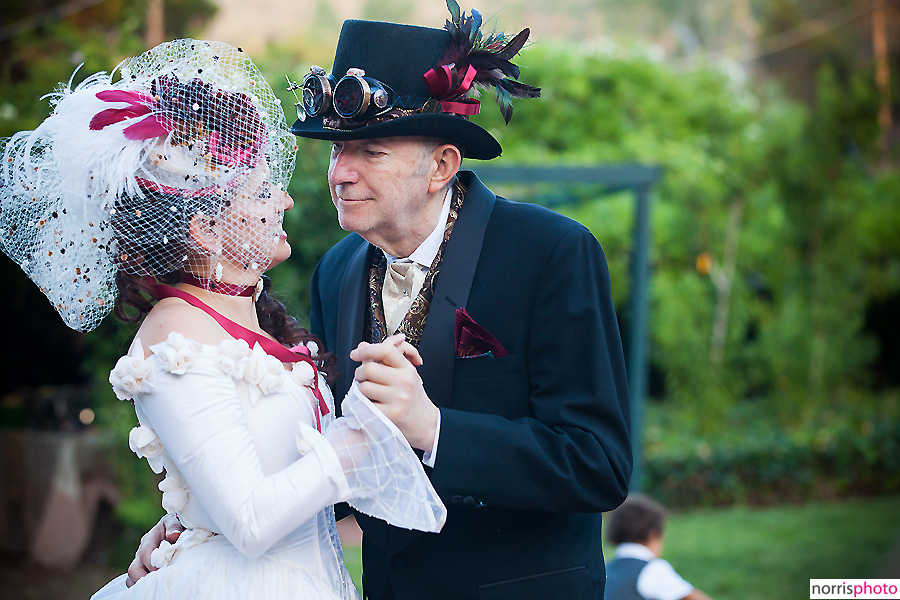 Steampunk wedding father daughter dance