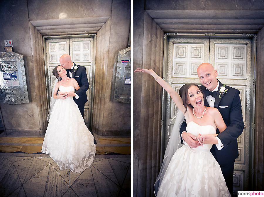 oviatt penthouse wedding elevator doors