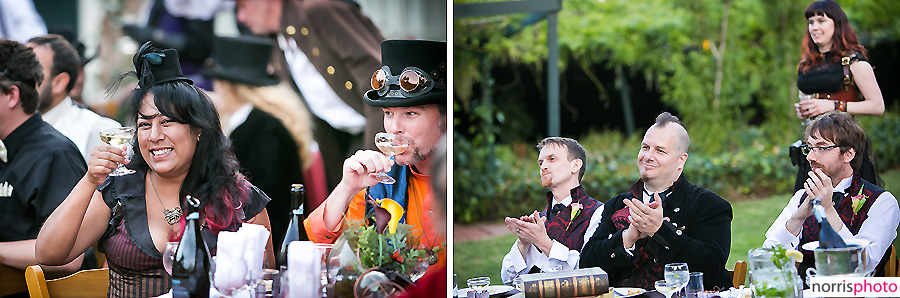 Steampunk wedding reception