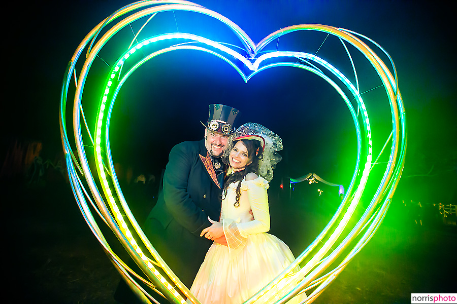 Steampunk wedding reception