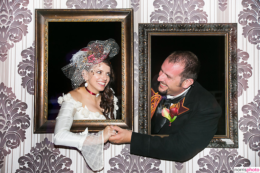 steampunk bride and groom