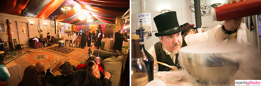 Steampunk wedding afterparty